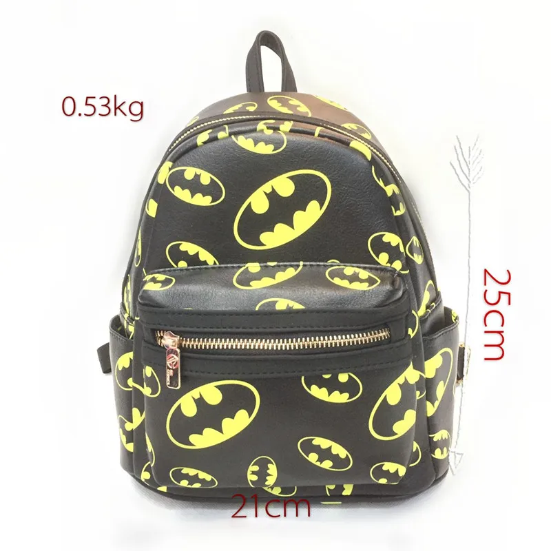 Дэдпул, Бэтмен, чудо-женщина, Капитан Америка, звезда, был ПУ, мини-рюкзак, модная милая сумка на плечо, сумки для улицы, аниме, подарок newn - Цвет: 04