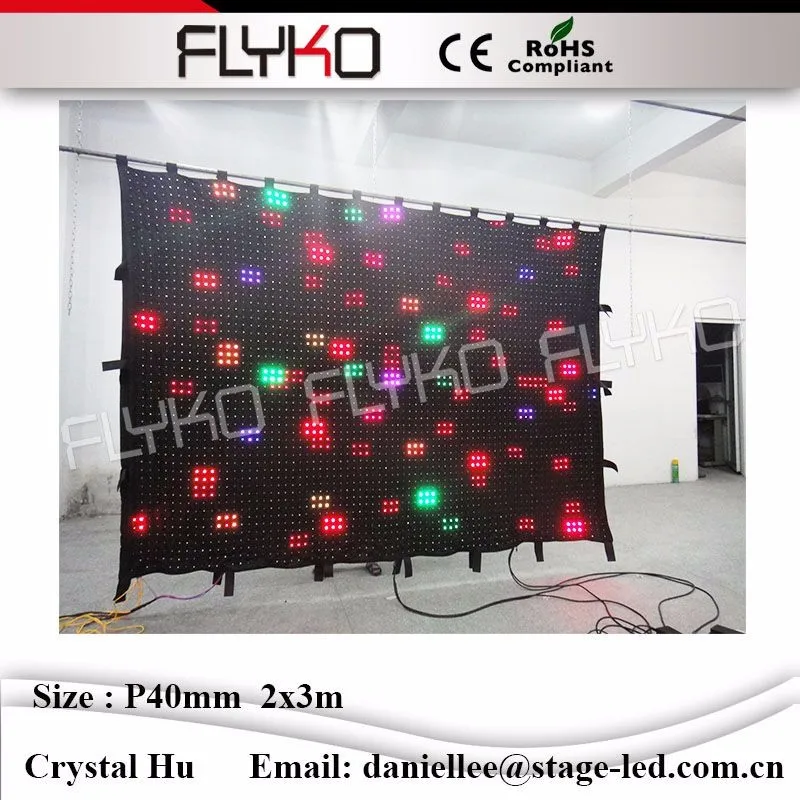 LED video curtain6543