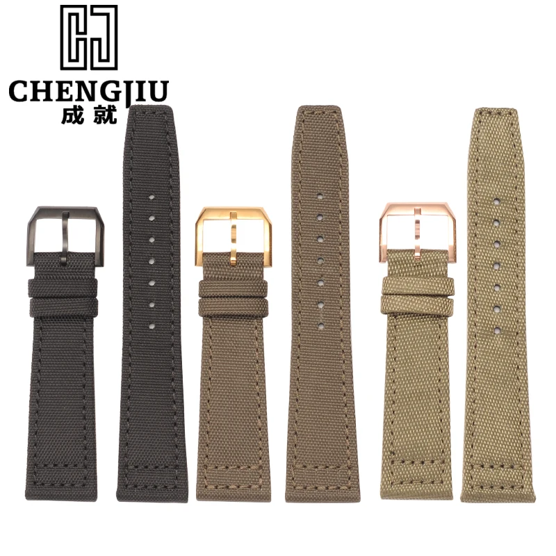 

Canvas Watch Straps For IWC PILOT/MARK XVI/PORTOFINO Samsung Gear S2 S3 Watch Band Men Nato Watchstrap Bracelet Belt 22mm