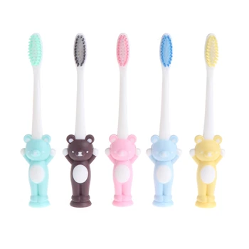 

2 Pcs/Lot Soft Bristle Children Toothbrush Kids Tooth Brush Mouth Clean Teether