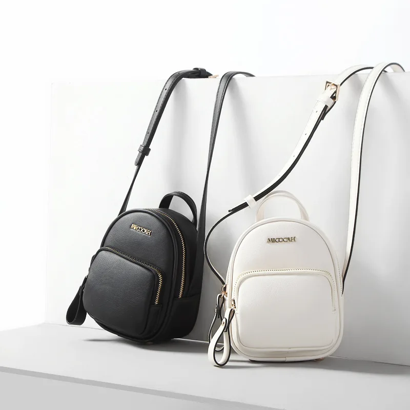 

2018 new fashion simple solid color PU crossbody bag trend creative wild casual shoulder bag.
