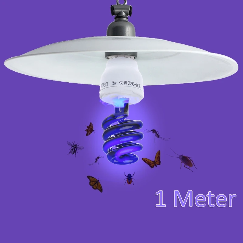 E27 UV светильник лампа ультрафиолетовая лампа дневного света CFL 5/15/20W спиральные энергосберегающие черный светильник фиолетовый светильник ing 220V 300-400nm