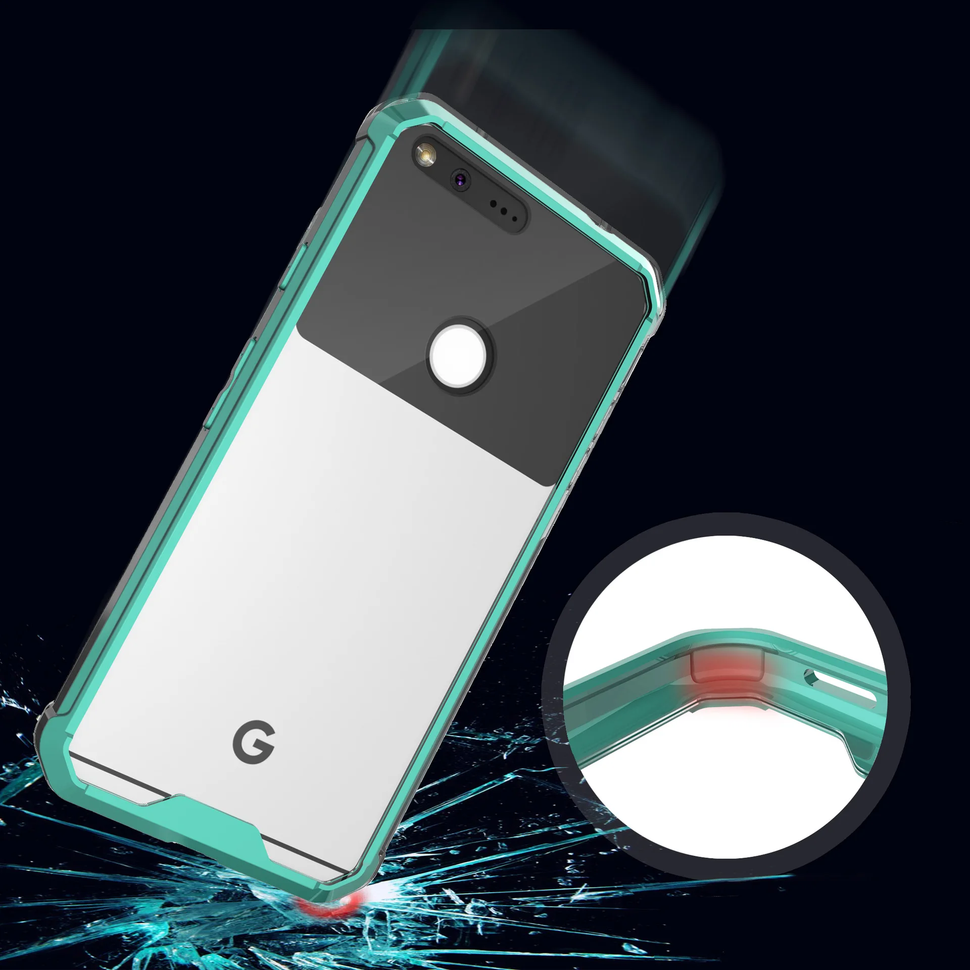 High quality case for google pixel xl антидетонационных air bag падение Защитная Крышка ТПУ + PC