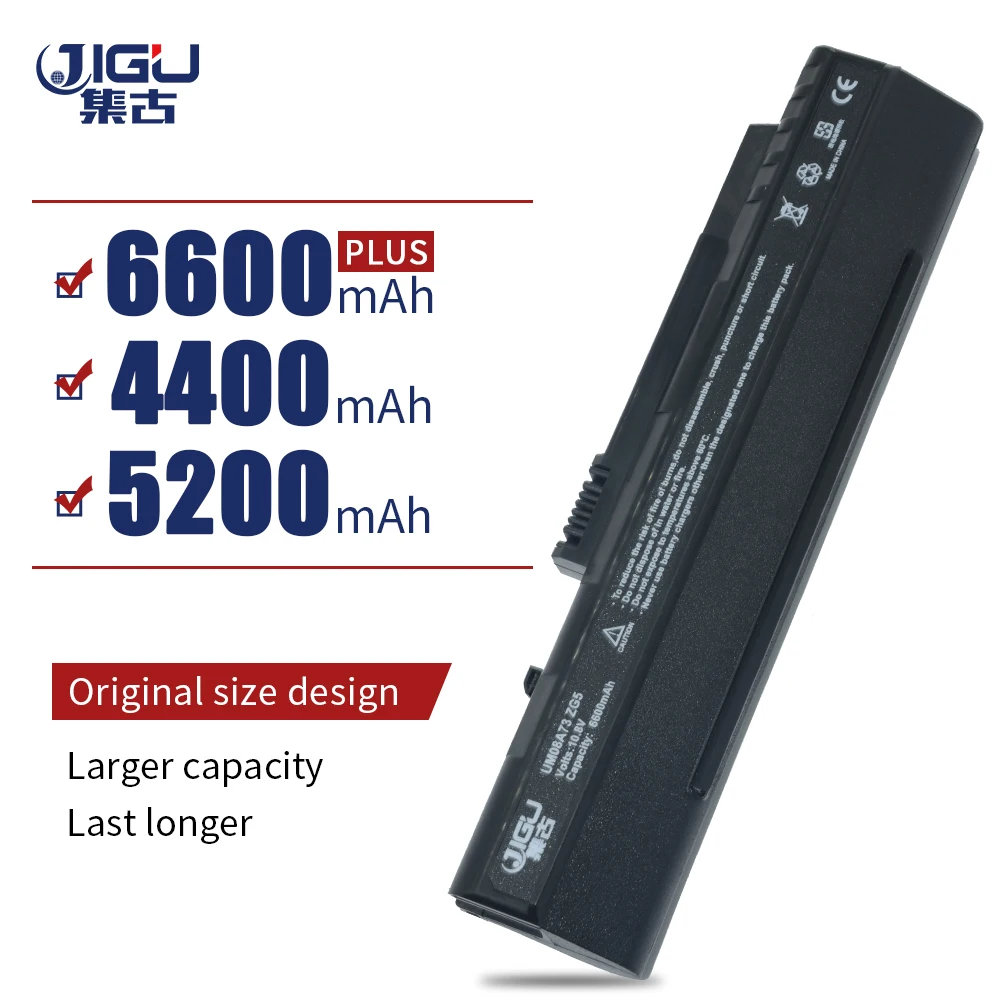 JIGU белый аккумулятор 4400 мАч 11 1 В Аккумулятор для ноутбука Acer Aspire One A110 A150 ZG5 UM08A71