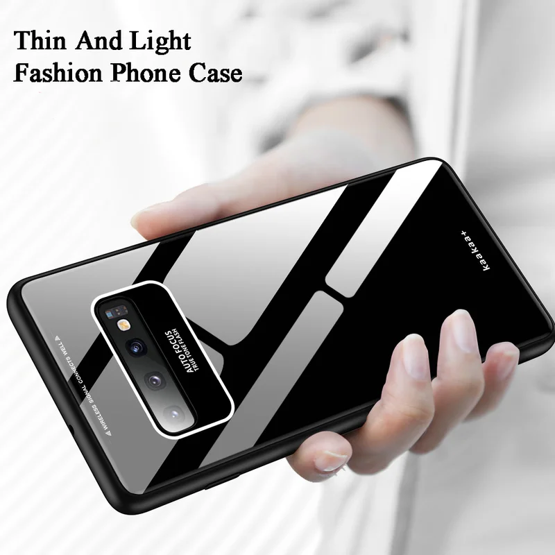 Phone Case for Samsung S10 Plus Case Galaxy Note 10 Plus Plating Mirror Hard Back Cover 5