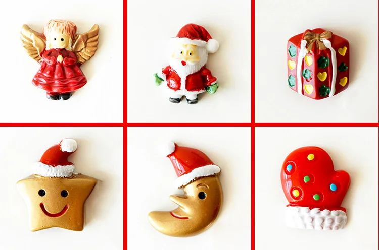 DIY магниты на холодильник Сант Клаус девочка Снеговик мини-фигурка белая доска наклейка холодильник рождественские украшения для домашних игрушек