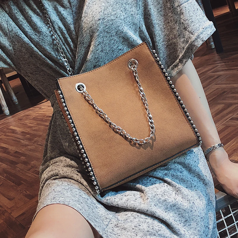 

JIULINFashion Female bag Women's Designer Handbags HOT New Quality Matte PU Leather Women bag Chain Tote Shoulder Crossbody Bag