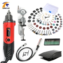 TUNGFULL Type Electrical Tools 500W Mini Grinder Variable Speed Rotary Grinding Dremel Drill Electric Engraver DIY Creative Tool