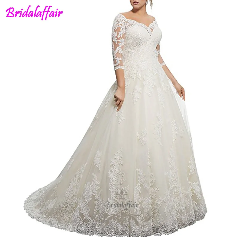 

Real Price V-Neck Off Shoulder Mermaid Wedding Dresses For Bride Lace Applique Bridal Gowns vestido de noiva sereia