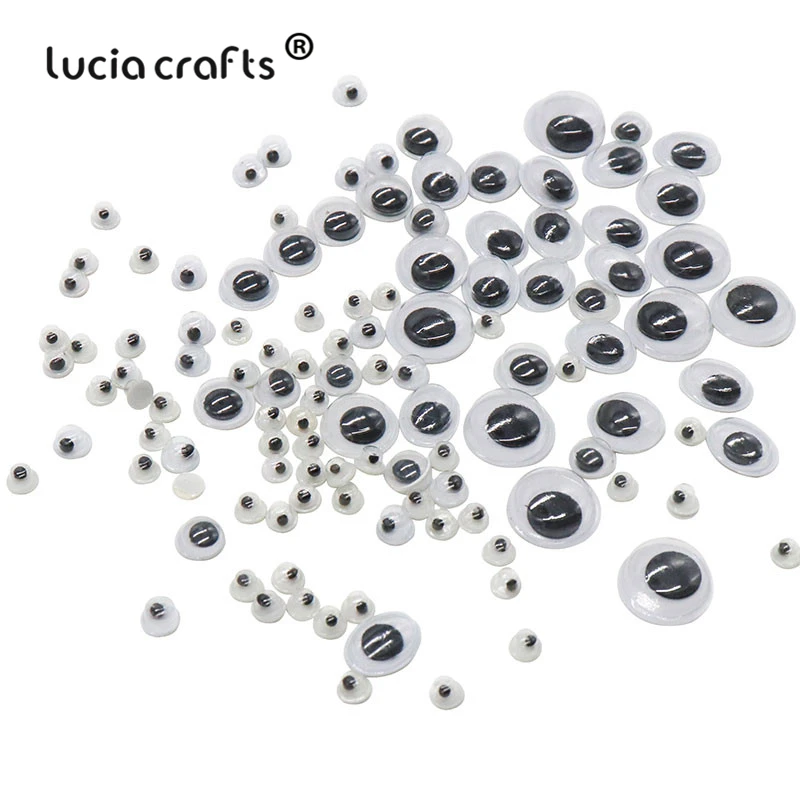 330pcs Movable Self-Adhesive Eyes Wiggly Googly Animal Eyeball Kindergarten Children Craft K0802 doll eyes googly doll eyes plastic toy eyes
