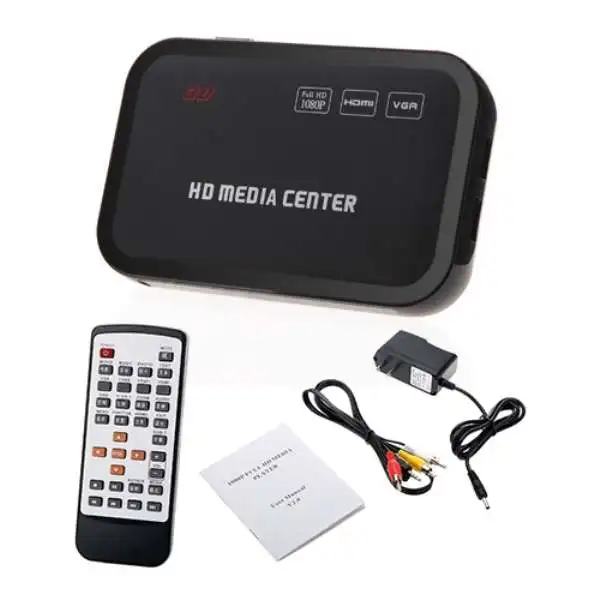 1080P медиаплеер Center RM/RMVB/AVI/MPEG мультимедийный видеоплеер с HDMI YPbPr VGA AV USB SD/MMC порт