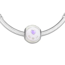 Подходит для Pandora шармы браслеты Любовь Мама бусины с смешанной эмалью стерлингового серебра 925-ювелирные изделия