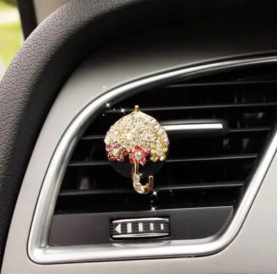 Mr Tea Crystal автомобильный освежитель воздуха со стразами на высоком каблуке Корона вентиляционное отверстие клип духи сверкающий автомобильный Декор аромат для авто - Название цвета: K