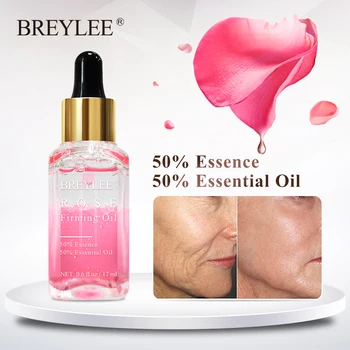 

BREYLEE Rose Firming Essential Oils Anti-Aging Lifting Facial Serum Moisturizer Essence Face Skin Care Wrinkle Remover Whitening