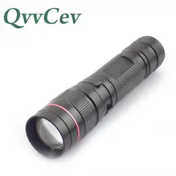 Qvvcev мини фонарик Масштабируемые Q5 фокус Тактический небольшой карман вспышка света лампы факел высокой мощности динамо-фонарь AA 14500
