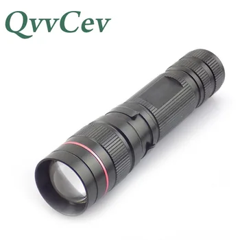 

QvvCev Mini Flashlight Zoomable Q5 focus Tactical small pocket Flash light Torch Lamp high power flash torches AA 14500 battery