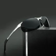 Ширина-144, поляризационные мужские солнцезащитные очки, модные, Роскошные, классические, брендовые, дизайнерские, Ретро стиль, очки для вождения, тени, UV400, мужские солнцезащитные очки