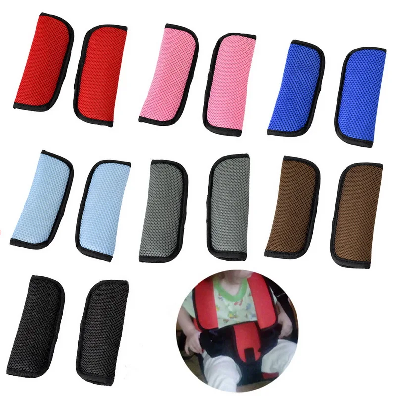 

TOSPRA Car Child Safety Seat Belt Cover Shoulder Pad Strap Padding Cushion Protection Shoulder Strap Cover Car Accessories 2 Pcs