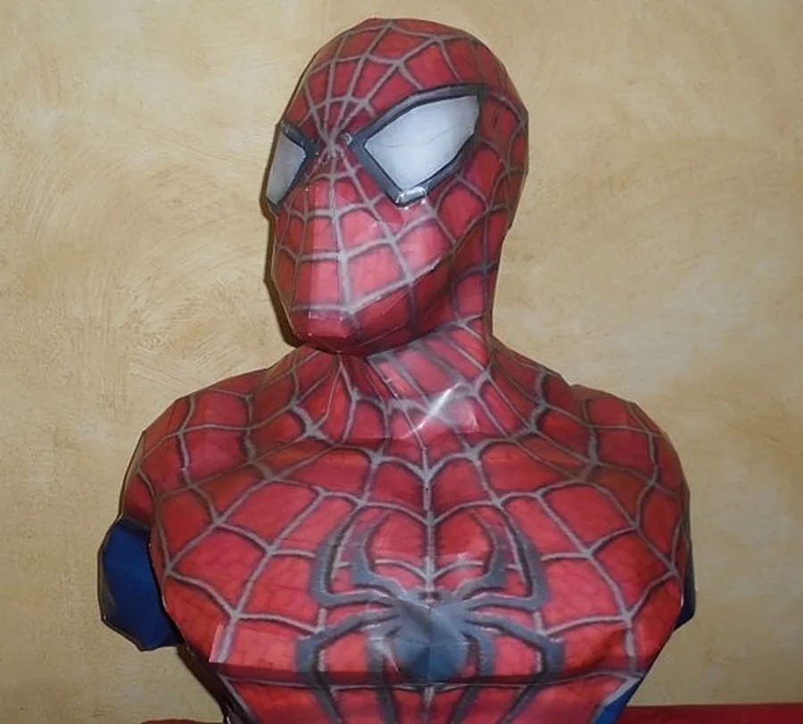 Супергерой Человек-паук грудь изображение 3D стерео бумажная модель DIY украшения ручной работы модель
