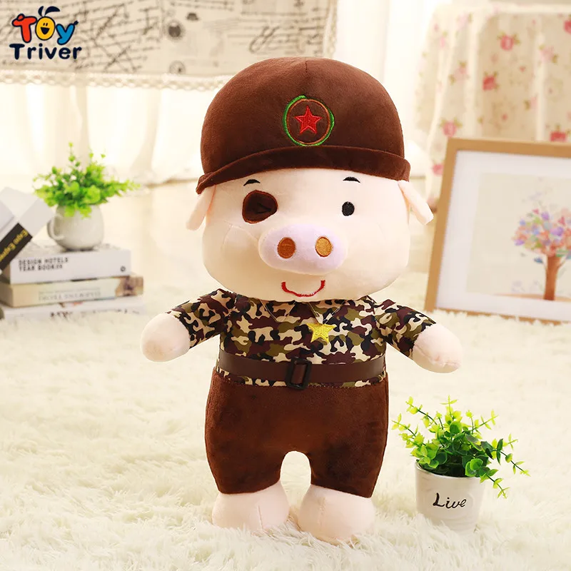 Hot 1pc Plush Camo Pig Soft Toys Stuffed Simulational Animals doll kids baby birthday christmas wedding