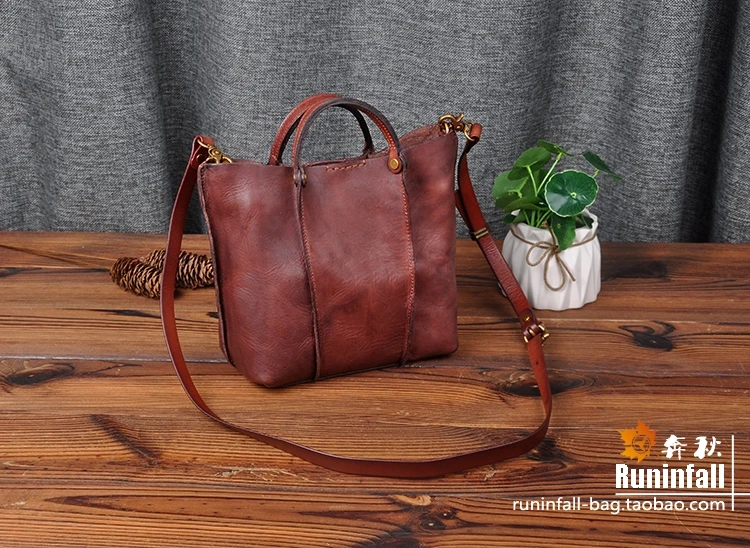 Кожаная дизайнерская сумка ручной работы в стиле ретро с растительным дублением для девушек, роскошная сумка из натуральной кожи, маленькая сумка на плечо для женщин