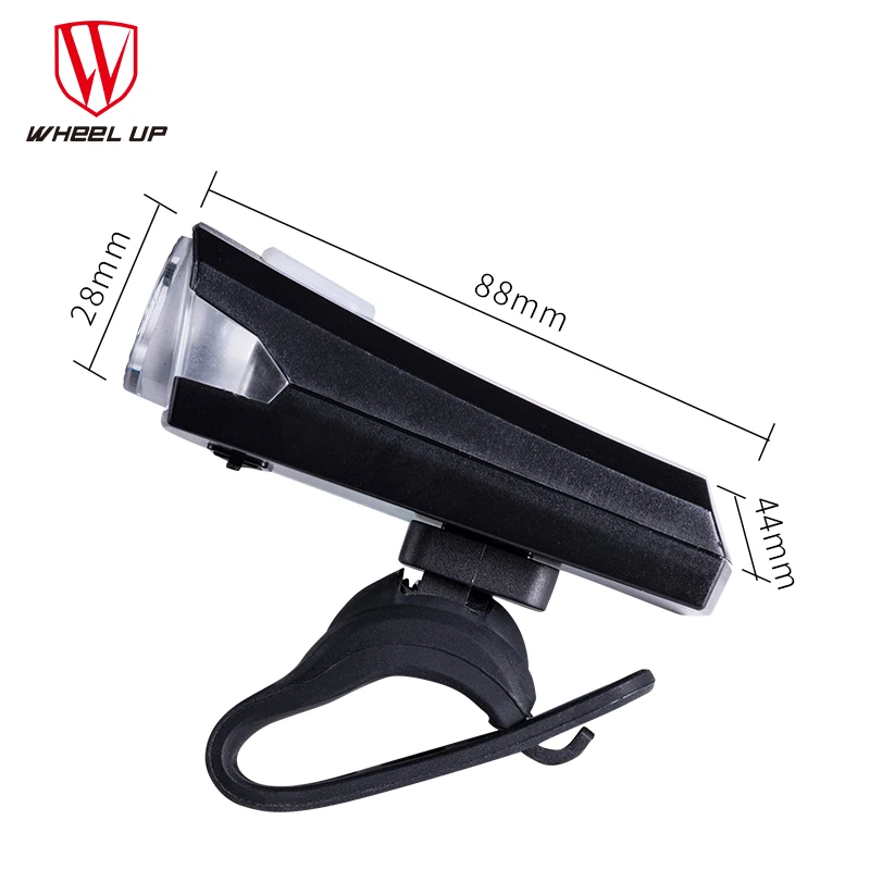 Cheap Wheel up bike light bike waterproof IPX4 headlight USB Rechargeable Mini Anti-glare XPE lamp beads projector bike light 4