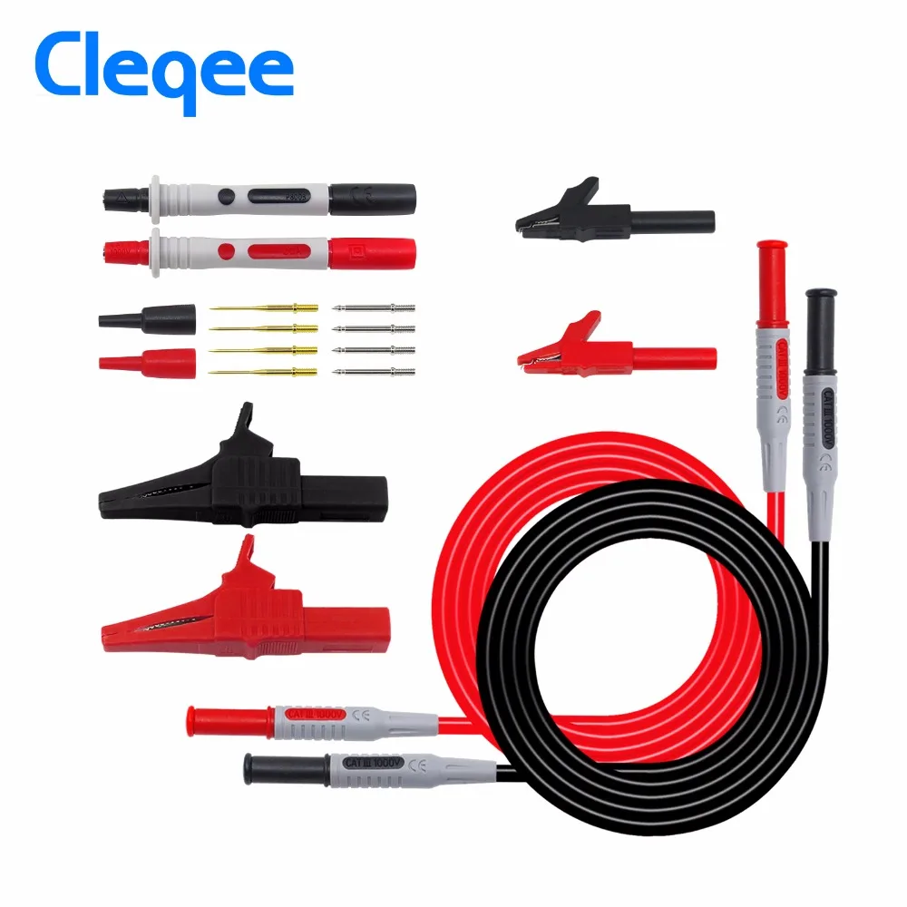 

Cleqee P1600A Test Lead kit Automotive Test Leads for multimeter Universal Multimeter test probe Alligator clip
