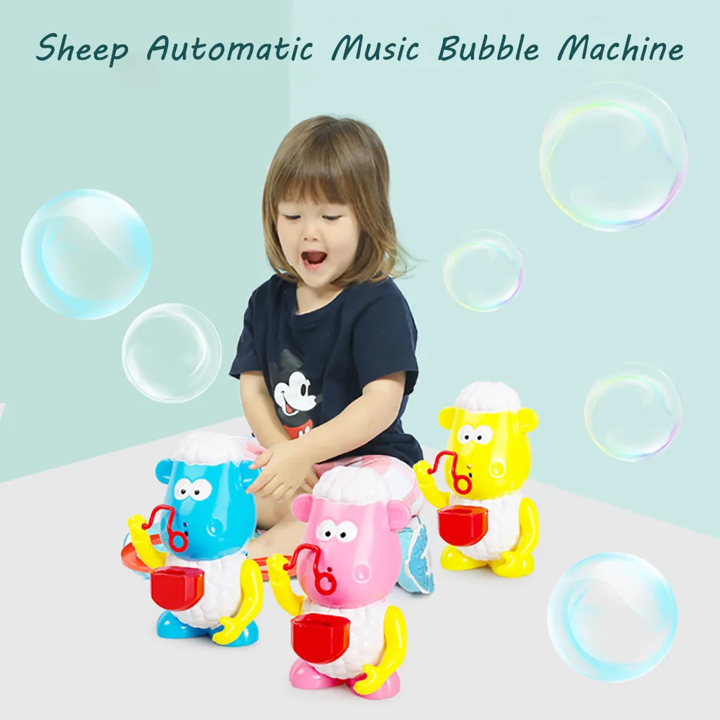

HIINST ute Sheep Automatic Music Bubble Machine Blower Maker Party Summer Outdoor Toy 19APR26 P35