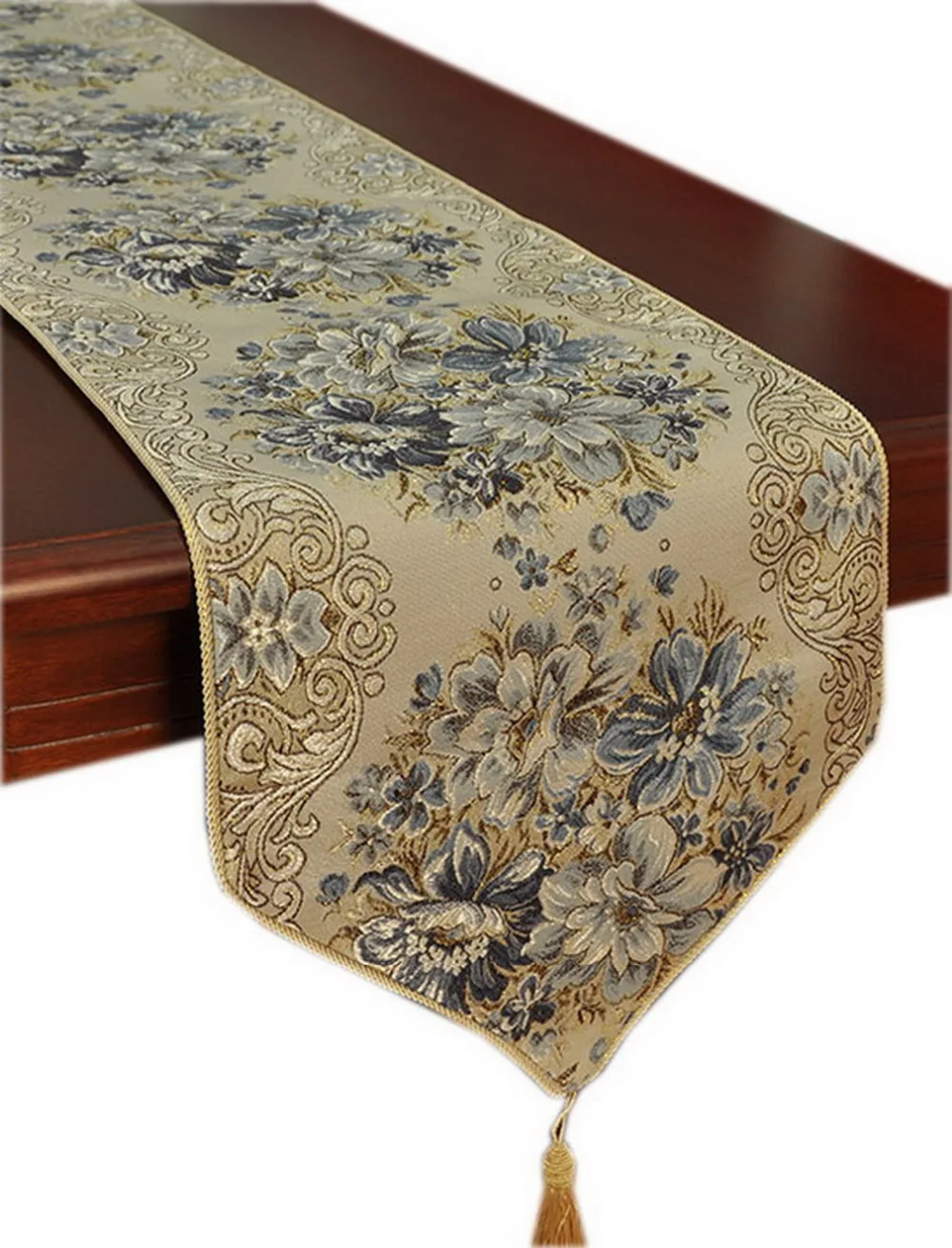 2015 New Elegant Floral Print Table Runner 250*28CM Placemats Mats Pads