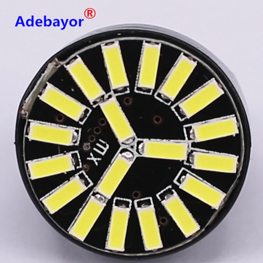 Лампа для авто T20 7443 W21/5W без ошибок 19smd 4014 SMD лампа заднего хода canbus указатель