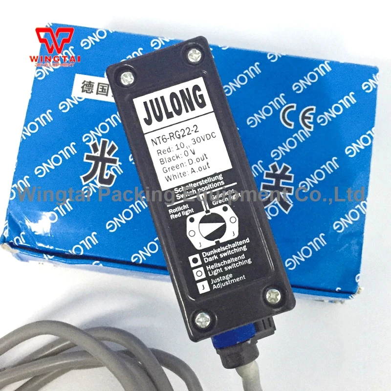 

NT6-RG22-2 JULONG Color Sensor Photoelectric Switch For Packaging Machinery