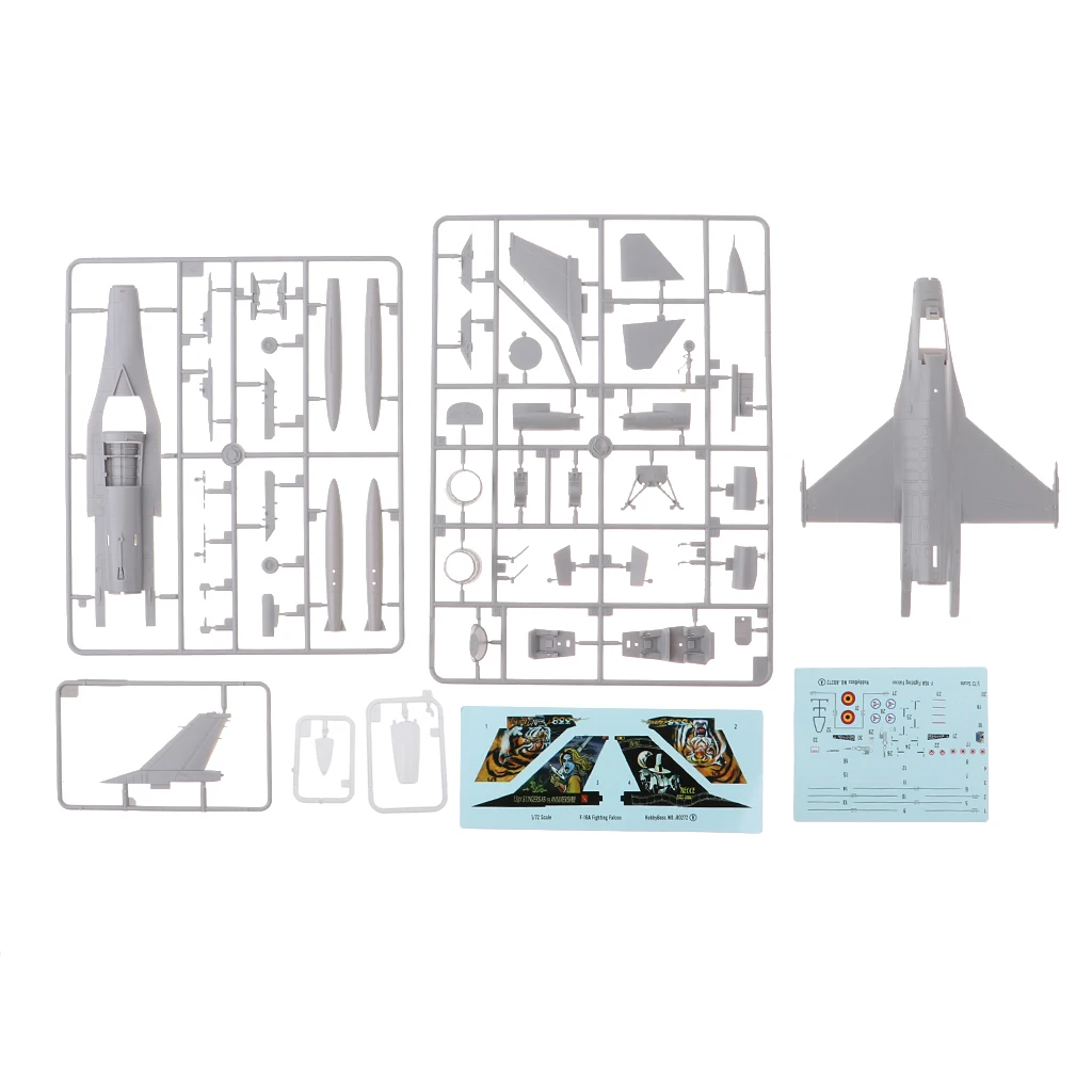 

1:72 Scale Fighter Air plane Model Kits USAF F-16A Fighting Falcon Aircraft Copter Assembly Model Building Kit DIY for Kids
