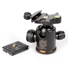 Trépied de caméra QZSD Q02, tête de boule avec plaque à dégagement rapide, vis de 1/4 pouces, charge maximale 8kg, dorigine, Q999 Q666, nouveau 
