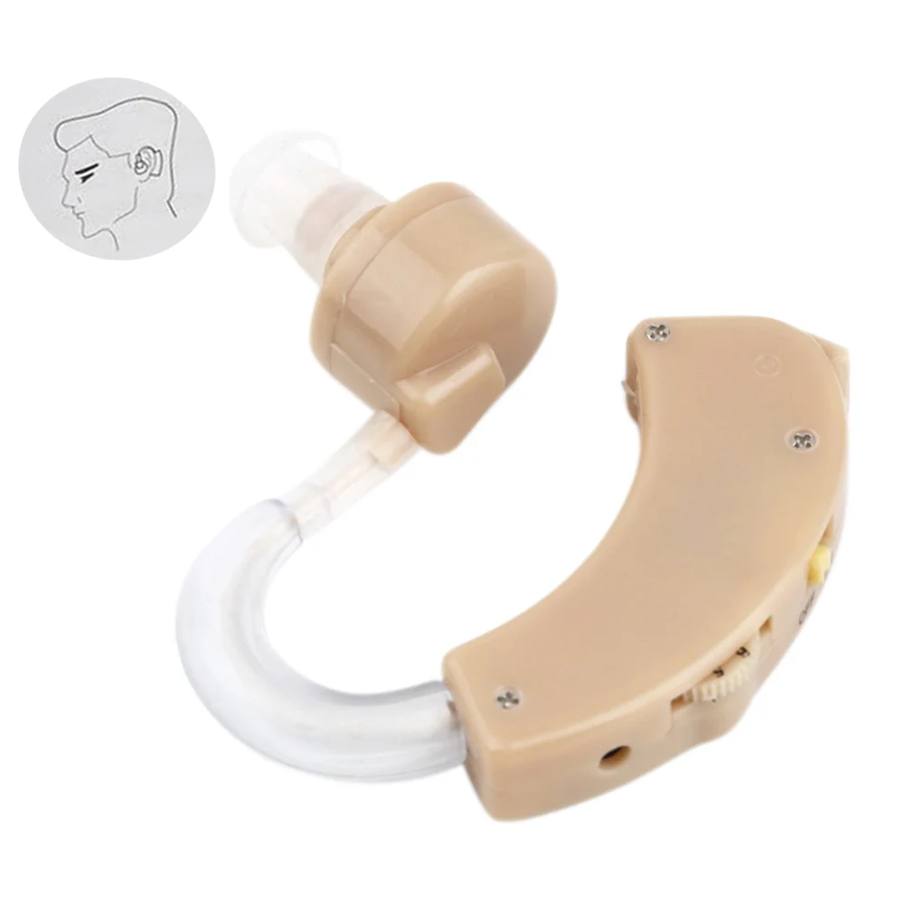 Регулируемый усилитель звука для ушей, громкий тон, слуховой аппарат, набор помощи-Горячая Прямая поставка - Цвет: Белый