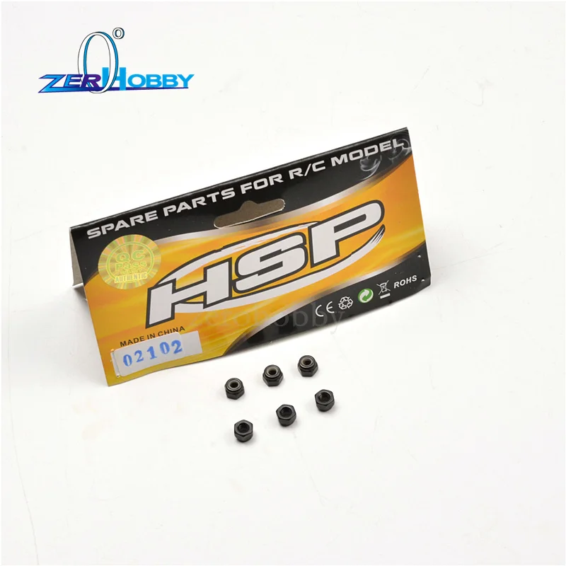 

Nylon Nut M3 02102 HSP 1:10 Spare Parts For RC 94180 Car RC Car Parts