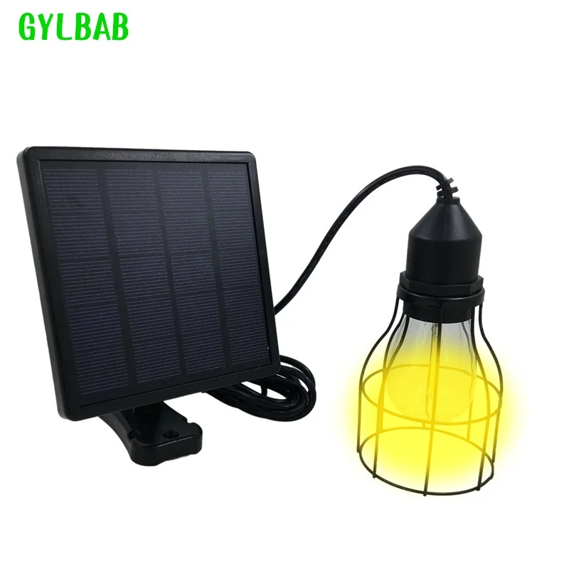 GYLBAB Solar led corridor lamp light balcony ceiling retro pendant hanging lamp shade waterproof e27 edison bulb down