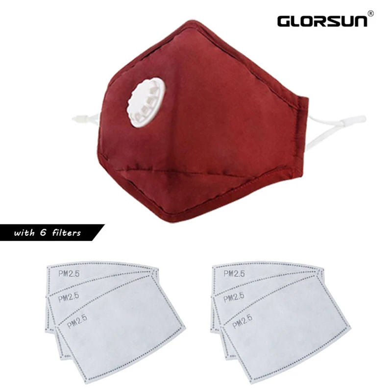 

GLORSUN Mask Mouth Face Black Anime Anti Dust Pollution PM2.5 Smog Mond Masker Fabric Korean With Pattern Masque Covers Fashion