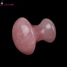 HIMABM Natural Pink Rose Quartz mushroom massage stone for Face Beauty Relax Health Body Chakra Reiking Healing Health Tool
