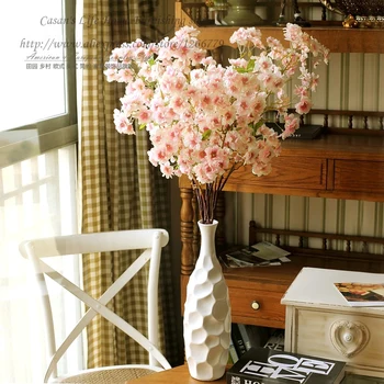 

Spring of flowers,High quality long Branch 1M Ornamental Simulation flowers cherry blossoms,Home Furnishing simulation Sakura