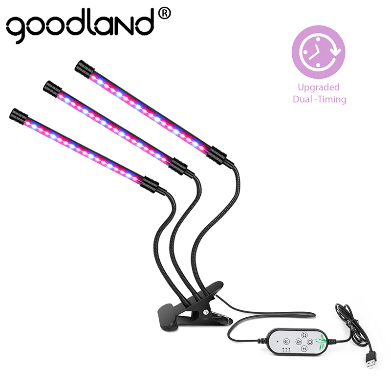Goodland LED Grow Light USB Fitolampy Full Spectrum Phyto Lamp With Controller For Vegetable Flower Plant Greenhouse led grow light full spectrum fitolampy hydroponics phyto lamp sunlight for vegetable flower seedings greenhouse plant lighting