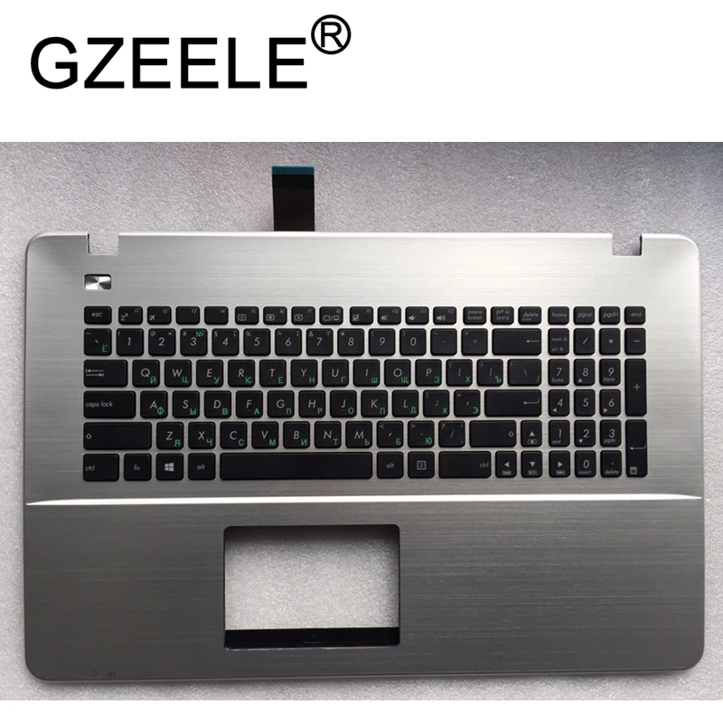 GZEELE Упор для рук RU Русский для Asus K750 K750J K750JA K750JB K750JN A751 X751LD x751 R752 клавиатура ободок верхний чехол