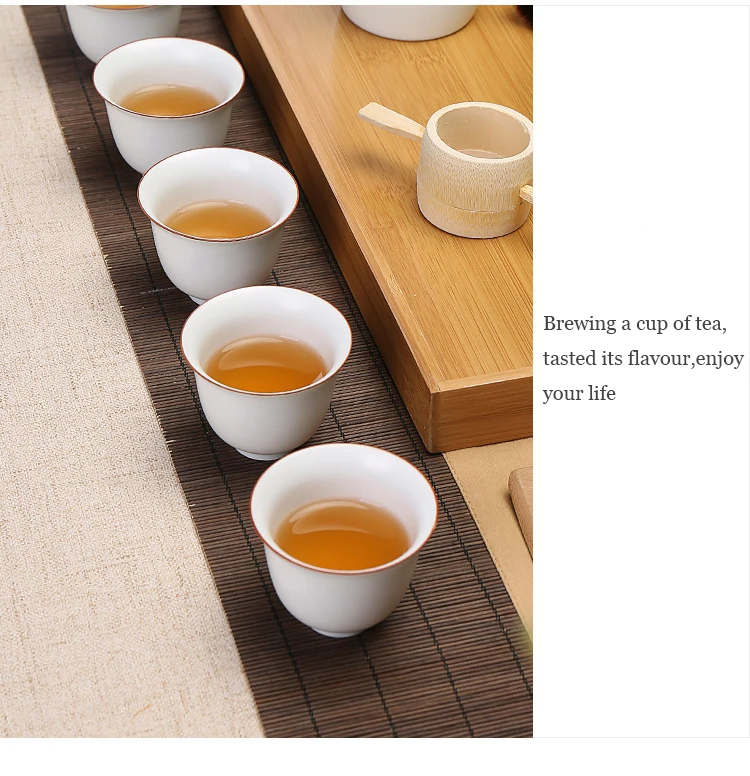 Передничек белый фарфор кунг чашки fu высокое качество ручной работы Чай чашки Китайский Винтаж Чай набор Ретро керамическая чашка для чая