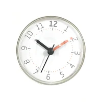Waterproof Wall Clock Shower Suction Wall Stand Timer Bath Weather Station Home Decoration Bathroom Toilet Round Quartz Sucker 1