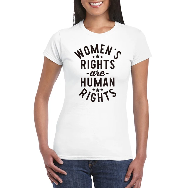Women's Rights Are Human Rights of Women Feminist T Shirt Women's Day