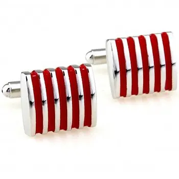 

C2901 Five Red Enamel Cufflink 15 pairs Wholesale Free Shipping