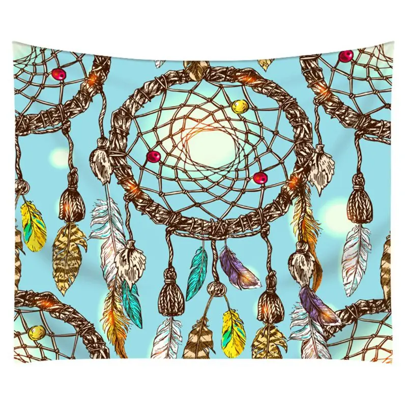 

Tapestry Dreamcatcher Feathers Z Tapestry Hanging Bohemian Decorative Mat Home tapestry Wall Decor Yoga Art Carpet