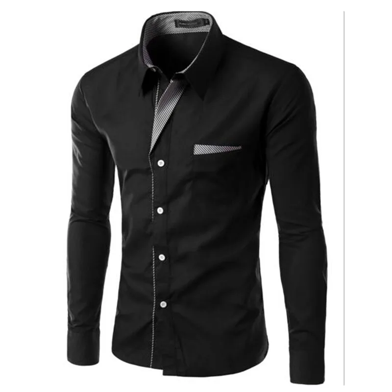 2017 Hot Sale Men Fashion Long Sleeve High Quality Multicolor Shirts,Teenagers Casual Slim Fit Outdoors Shirts Plus Size S-4XL