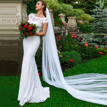 ADLN Sexy Scoop Sleeveless Wedding Dresses Mermaid Cheap Open Back Lace Wedding Gowns robe de soiree ADLN Sexy Scoop Sleeveless Wedding Dresses Mermaid Cheap Open Back Lace Wedding Gowns robe de soiree