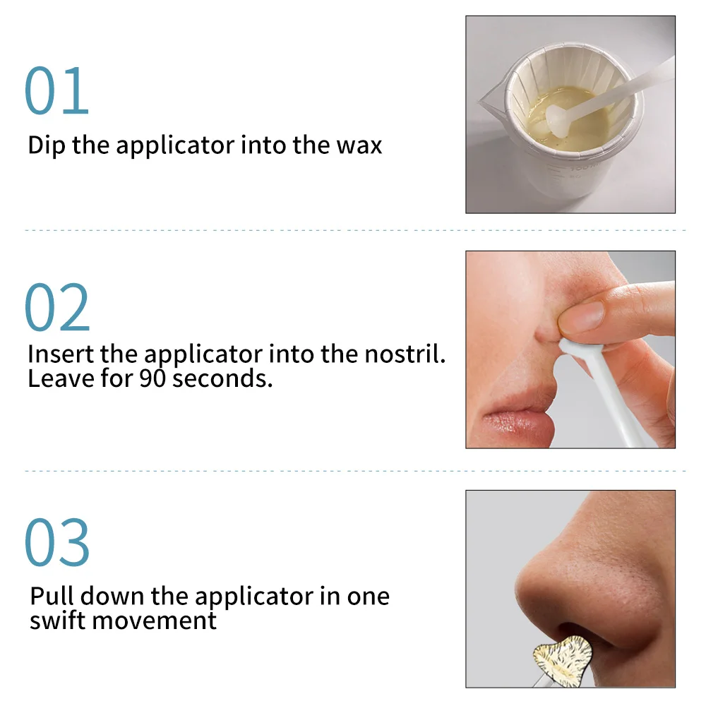 Nose Wax Nose Hair Removal Wax Kit Microwavable Home Use Hard Wax