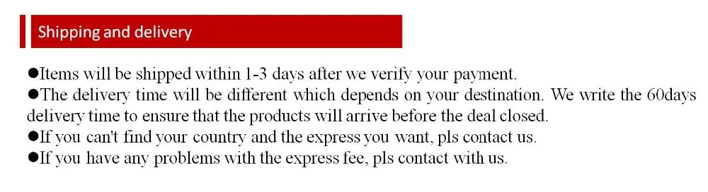 Shipping and delivery